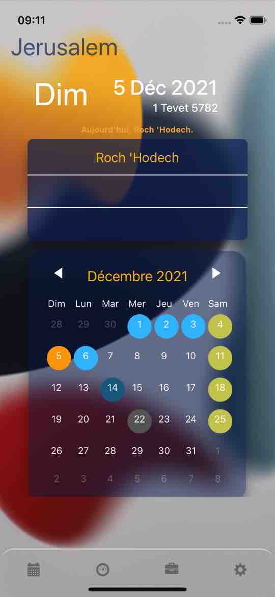 hebraic - Ephemeride Roch Hodech